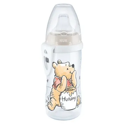 NUK Active čaša sa silikonskim nastavkom Winnie the Pooh Medo 300 ml 12m+