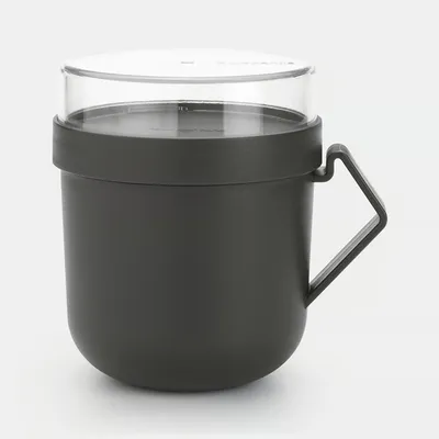 Brabantia Make&Take posuda za juhu To Go 0,6L, tamnosiva / 203824