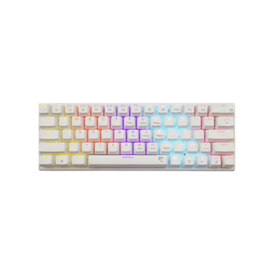 WHITE SHARK gaming tastatura GK-002211V2 WAKIZASHI-2 / Bijela US-RED.SW