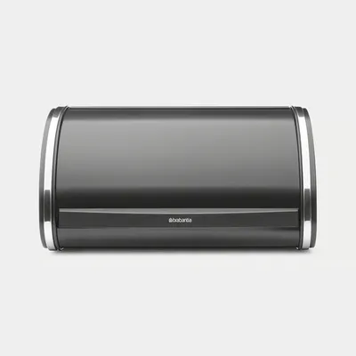 Brabantia Roll Top kutija za hljeb, mat crna, medium / 236686