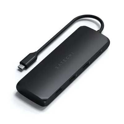Satechi docking station Hybrid Multiport, USB-C, crni