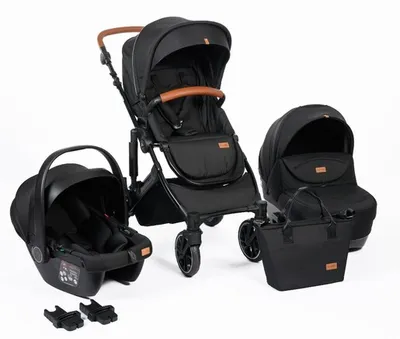 FreeON Trio Comfort modularna dječja kolica 3 u 1, crna