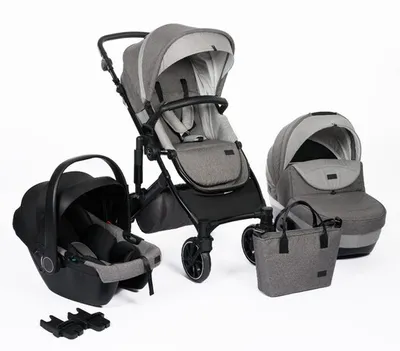 FreeON Trio Comfort modularna dječja kolica 3 u 1, siva