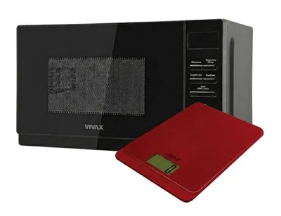 VIVAX MWO-2070BL mikrovalna pećnica + KS-505R kuhinjska vaga