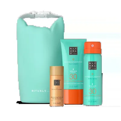 RITUALS The Ritual Of Karma Sun Trial Set poklon set – SPF30 krema, sprej i shimmer ulje
