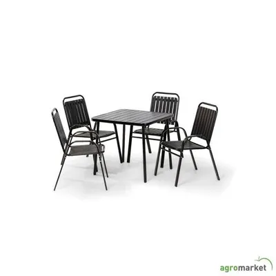 Green Bay vrtna garnitura Aruba – 4 stolice + stol