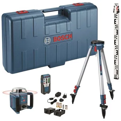 BOSCH Professional građevinski laser GRL400H + laserski prijemnik LR1 + stativ BT152 + mjerna letva GR2400 + kovčeg
