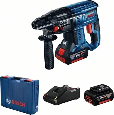 BOSCH Professional akumulatorski bušaći čekić sa SDS plus sustavom GBH 180-LI (2x 4 Ah)