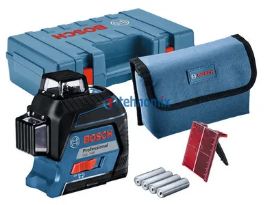 BOSCH Professional križni laserski nivelir GLL 3-80 (4AA) + cilj. ploča + torba + kovčeg