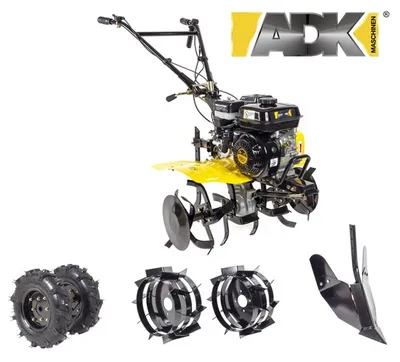 ADK motorna kopačica GT-800B - 7 KS + gumeni točkovi + metalni točkovi + plug
